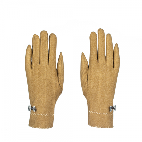 Дамски ръкавици Finda кафяв цвят, 3 - Kalapod.bg